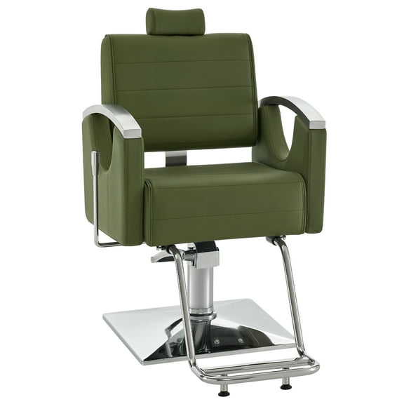 BarberPub Classic Barber Chair Reclining for Hair Stylist Spa Salon Styling Beauty Equipment 9180