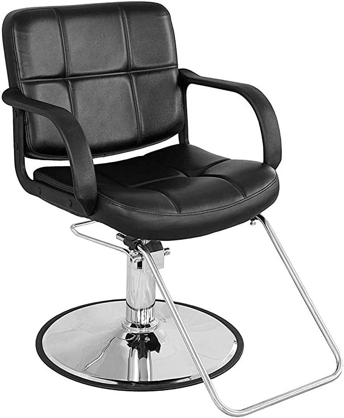 Barberpub Classic Hydraulic Barber Chair Salon Beauty Spa Styling Chair Black 8837