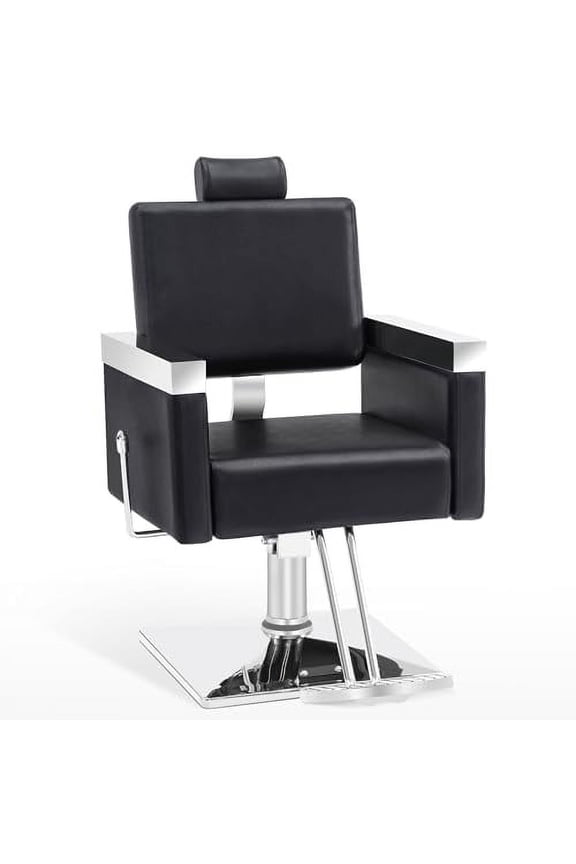 Classic Recline Hydraulic Barber Salon Spa Chair Hair Styling Beauty Cushion Black 3018