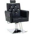 thumbnail image 1 of BarberPub Classic Recliner Barber Chair Antique Hair Spa Salon Styling Beauty Black 3123, 1 of 8