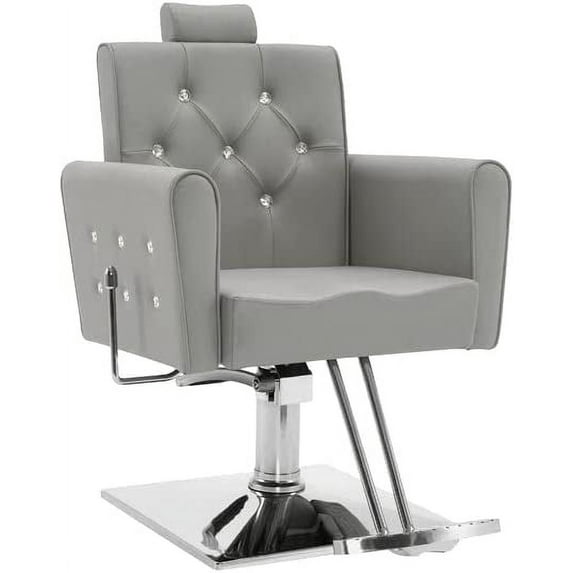 BarberPub Classic Recliner Barber Chair Antique Hair Spa Salon Styling Beauty Equipment 3123