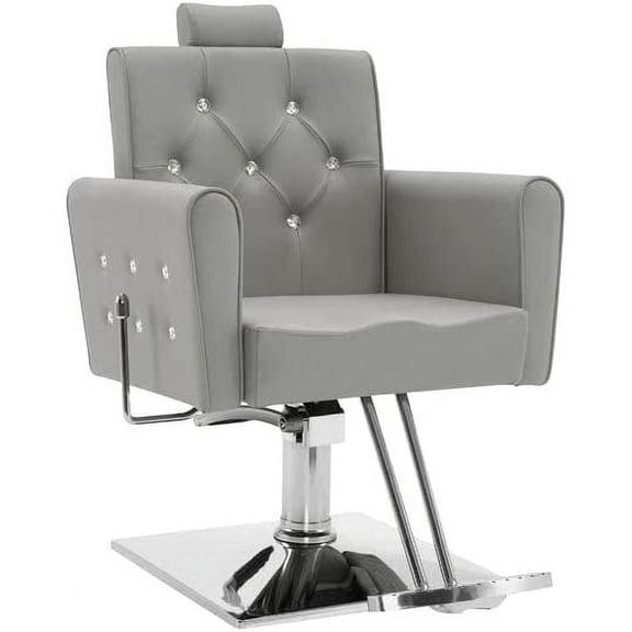 BarberPub Classic Recliner Barber Chair Antique Hair Spa Salon Styling Beauty Equipment 3123