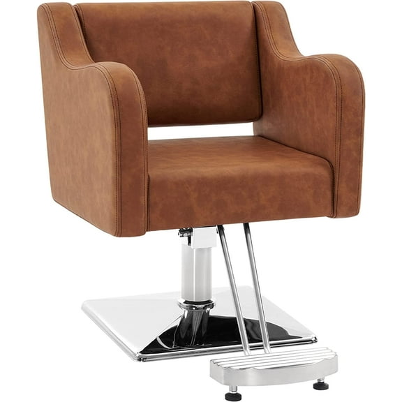 BarberPub Classic Swivel Salon Chair, Hydraulic Barber Chair