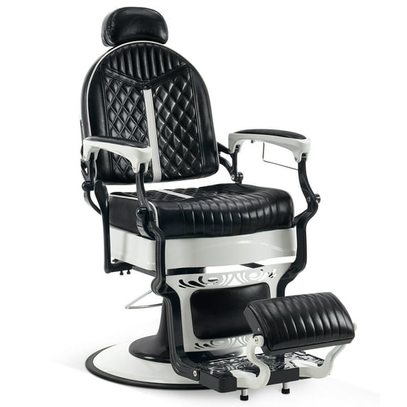 BarberPub Heavy Duty Metal Barber Chair All Purpose Hydraulic Salon Beauty Spa Chair 8730