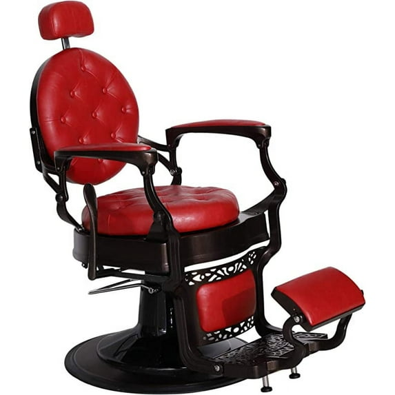 BarberPub Heavy Duty Metal Vintage Barber Chair All Purpose Hydraulic Recline Salon Beauty Spa Chair Styling Equipment 3849