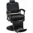 thumbnail image 1 of BarberPub Heavy Duty Metal Vintage Barber Chair All Purpose Reclining Hydraulic Spa Chair Hair Styling Equipment 9216 Black, 1 of 7