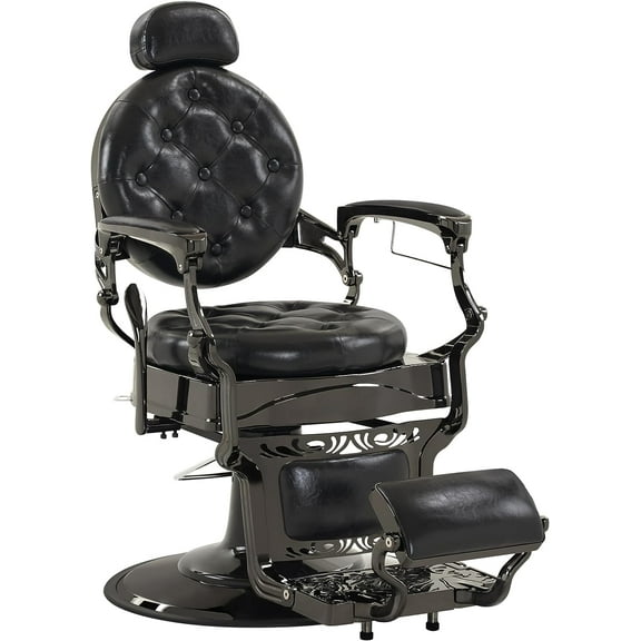 BarberPub Heavy Duty Vintage Barber Chair All Purpose Hydraulic Recline Salon Spa Chair 8914