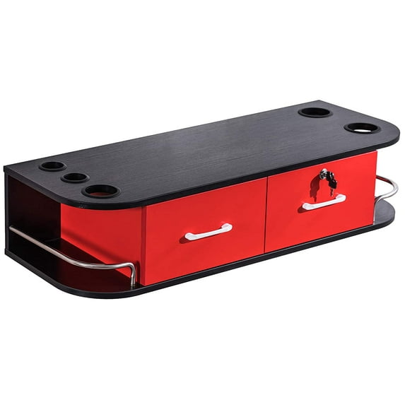 BarberPub Locking Wall Mount Styling Station Barber Beauty PB Style Equipment 5012