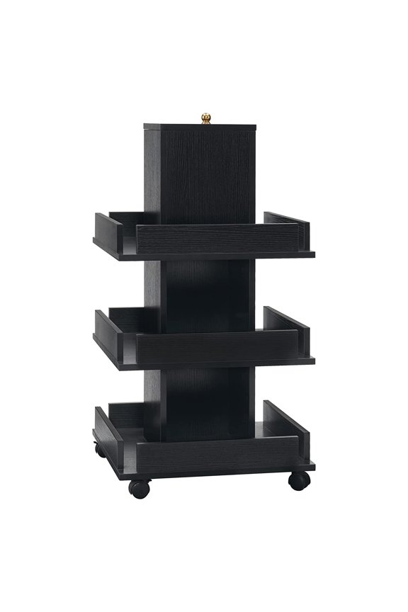 Multi-Functional Salon Trolley with Wheels, 3-Tier Storage Equipment, Mobile Beauty Cart 2038