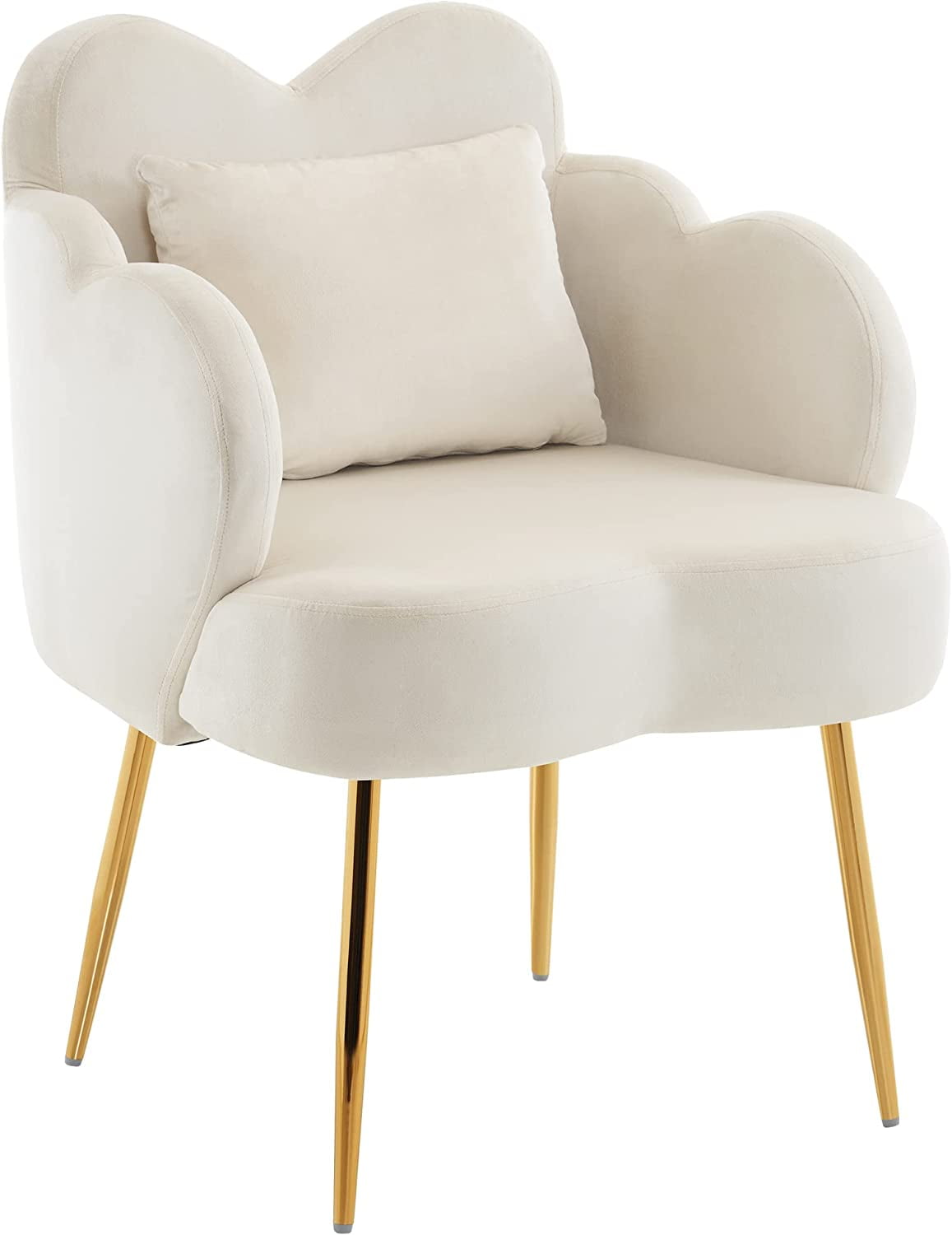 BarberPub Accent Chair for home, Makeup Vanity Chair for Living Room