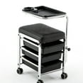 thumbnail image 1 of BarberPub Pedicure Unit Nail Stool Seat with Wheels Nail Station Beauty Spa Salon Trolley Cart 9311, 1 of 7