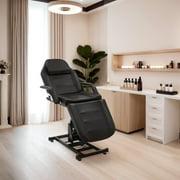 BarberPub Power Reclining Massage Table, Adjustable Massage Bed, Faux Leather