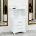 thumbnail image 1 of BarberPub Rolling Storage Trolley, Hair Styling Utility Cart Salon Storage with Wheels, Tool Holders, 1 of 9