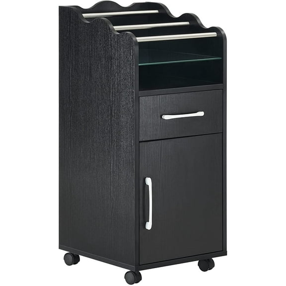 BarberPub Salon Cart Cabinet for Hair Stylist Barber Trolley Beauty Organizer 2013
