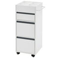 thumbnail image 1 of BarberPub Utility Cart with Storage Drawer, Salon Trolley Cabinet, 1 of 9