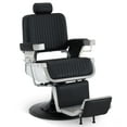 thumbnail image 1 of BarberPub Vintage Hydraulic Recline Barber Chair Salon Beauty Spa Styling Black 2008, 1 of 9