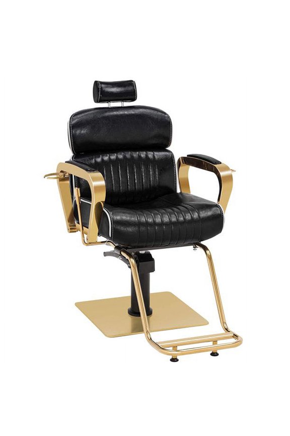 Vintage Salon Chair Hydraulic Beauty Spa Styling Golden 3078