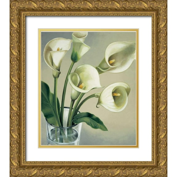 Barberini, Eva 20x23 Gold Ornate Wood Framed with Double Matting Museum Art Print Titled - Calle in vaso