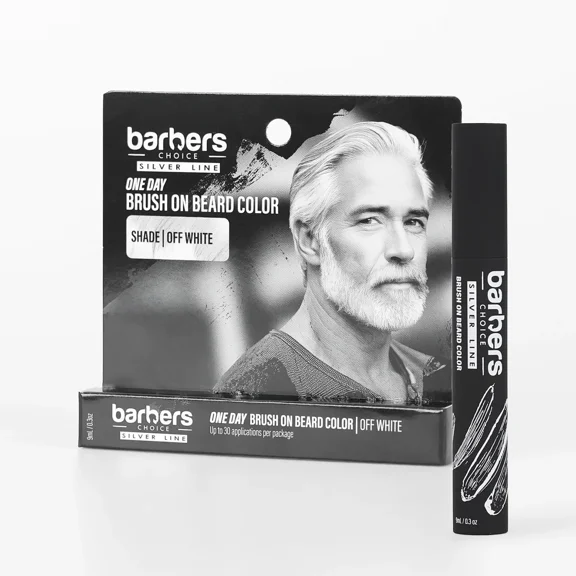 Barbers Choice Brush on Beard Color (Off White)