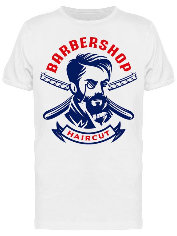 Barbershop Haircut, Victorian T-Shirt Men -Image by Shutterstock, Male Small