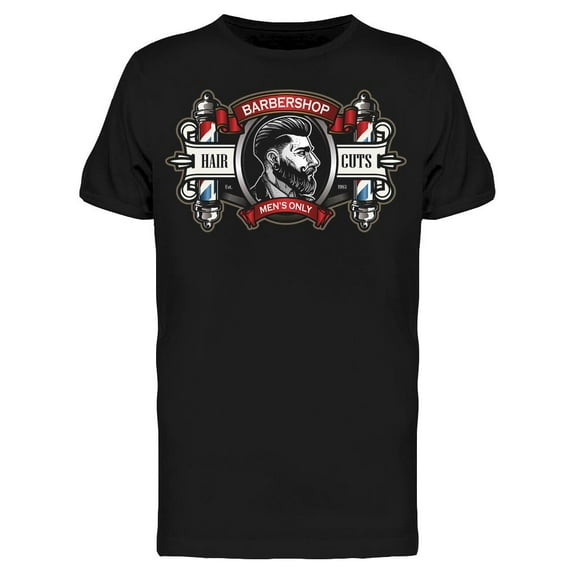 Barbershop Haircuts For Men T-Shirt Men -Image by Shutterstock, Male x-Large