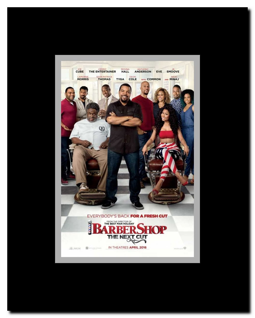Barbershop: The Next Cut Framed Movie Poster