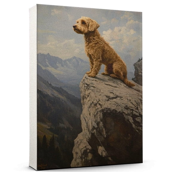 Barbet Dog Canvas Climbing Canvas Funny Barbet Dog Team Player Wall Art, Ideal Gift Climbing , Dog Owner, Kids Room Decor