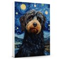 thumbnail image 1 of Barbet Dog Canvas Wall Art - Starry Night Van Gogh Dog Canvas Print Dog Sayings Painting Home Office Wall Decor Framed Dog Lover Gift, 1 of 6