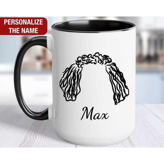 Barbet Ears Outline Mug Barbet Personalized Cup Barbet Mug Barbet Coffee Cup Barbet Gifts