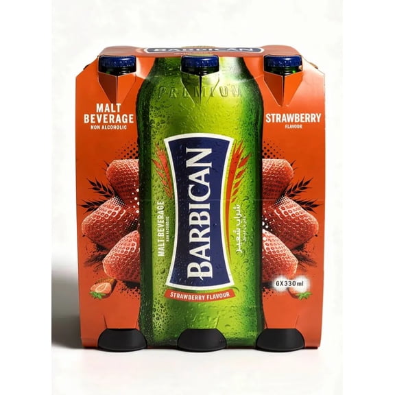 Barbican strawberry flavor malt beverage, 6 x 330-ml glass bottles (case of 4)