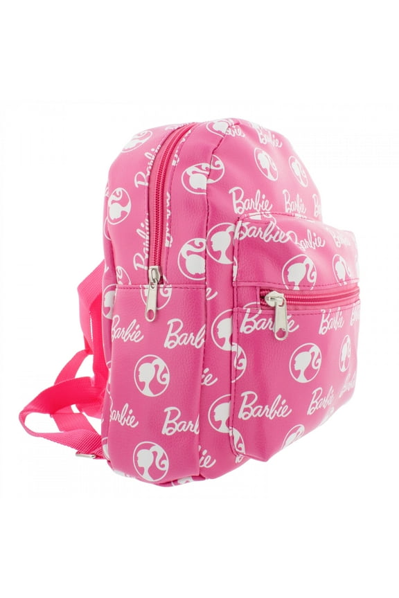 10" Mini Faux Leather Backpack