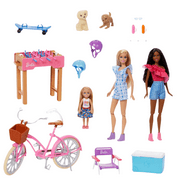 Barbie 12.7" Backyard Fun Playset Build-up Doll Toy New with Box