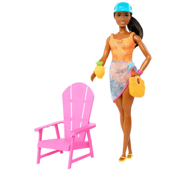 Barbie 12.7" Pink Passport Hawaii Brooklyn Doll Playset Toy New with Box