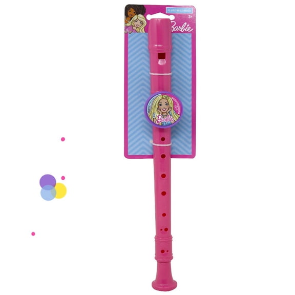 Barbie 13.5 Flute Recorder tied on half card