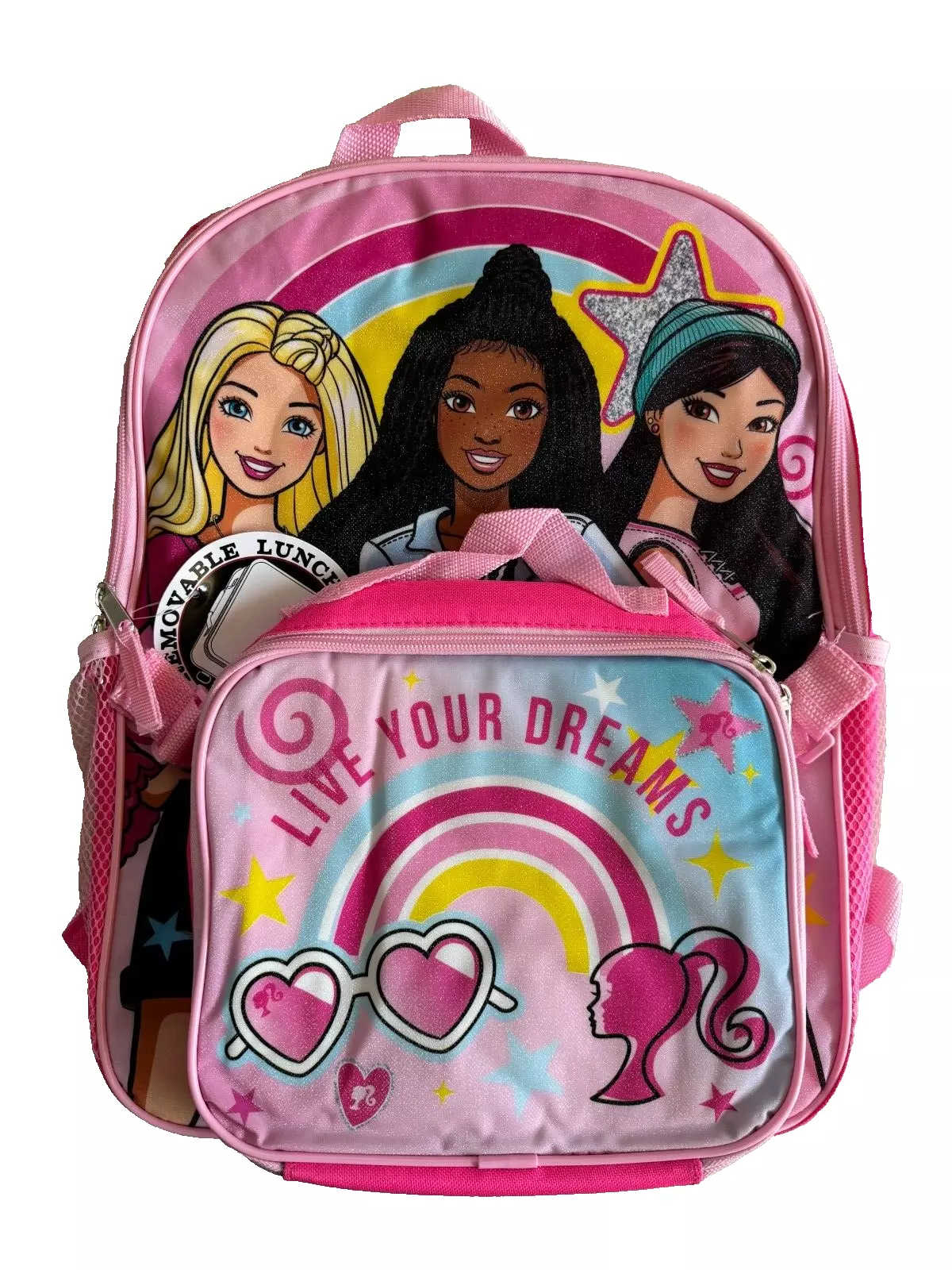 Barbie 16 Backpack with Lunch Bag LOVE YOUR DREAMS B24BA60499