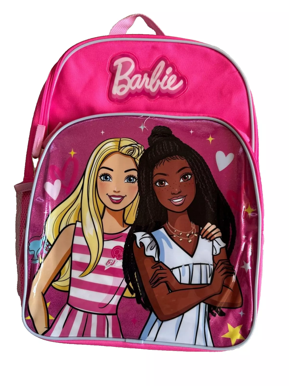 Barbie 16 Canvas Large Unisex School Backpack with 2 Mesh Pockets