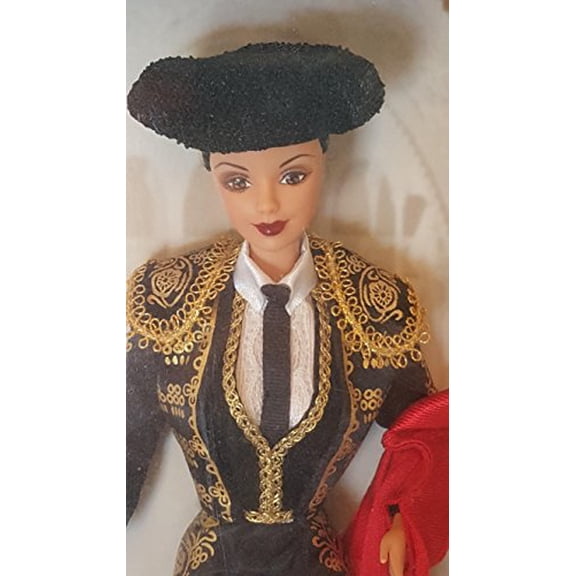 Barbie 1999 Special Edition Doll of The World Collection 12 Inch Doll - Spanish Barbie with Bolero, One-Piece Vest/Pants/Shirt/Tie, Hat, Cape, Socks, Shoes, Doll Stand and Certificate of Authenticity