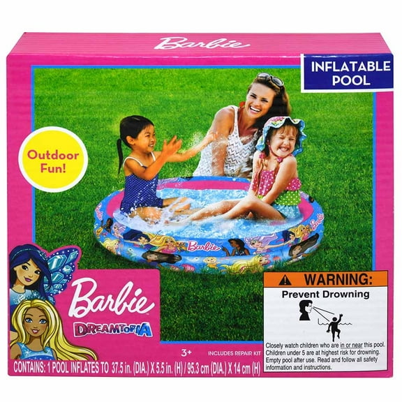 Barbie 2 Ring Inflatable Pool (9x2x8) in Box