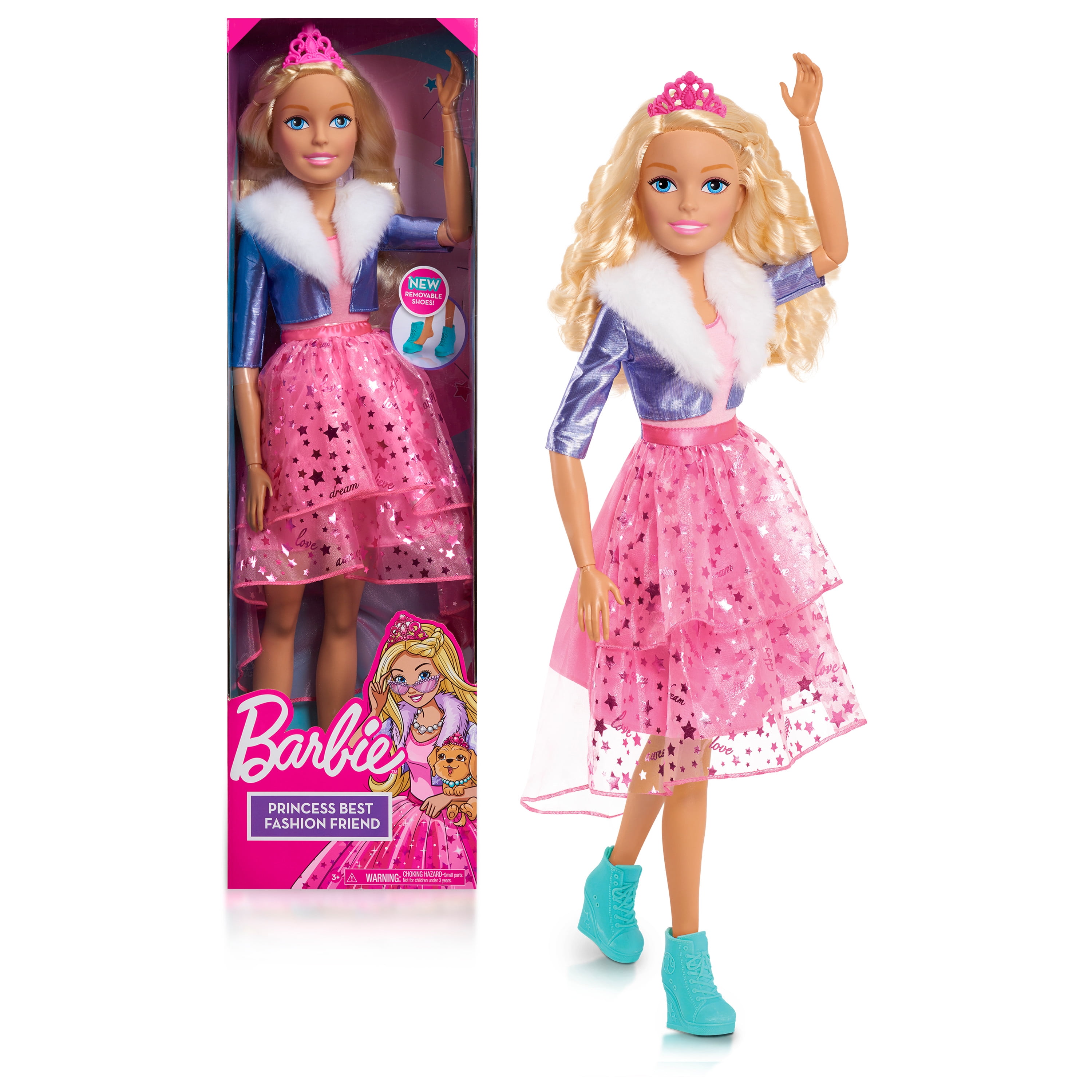 Barbie 28-inch Best Fashion Friend Princess Adventure Doll, Blonde Hair, Kids Toys for 3 Up, Gifts and Presents - Walmart.com