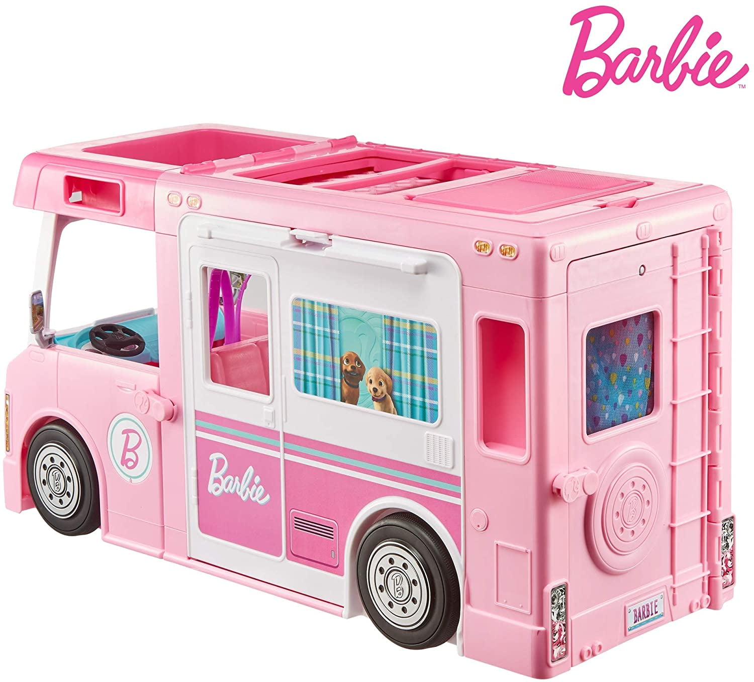 Barbie Dream RV Camper Fully Furnished Camping Playset Kids Play Gift Girl  Toy