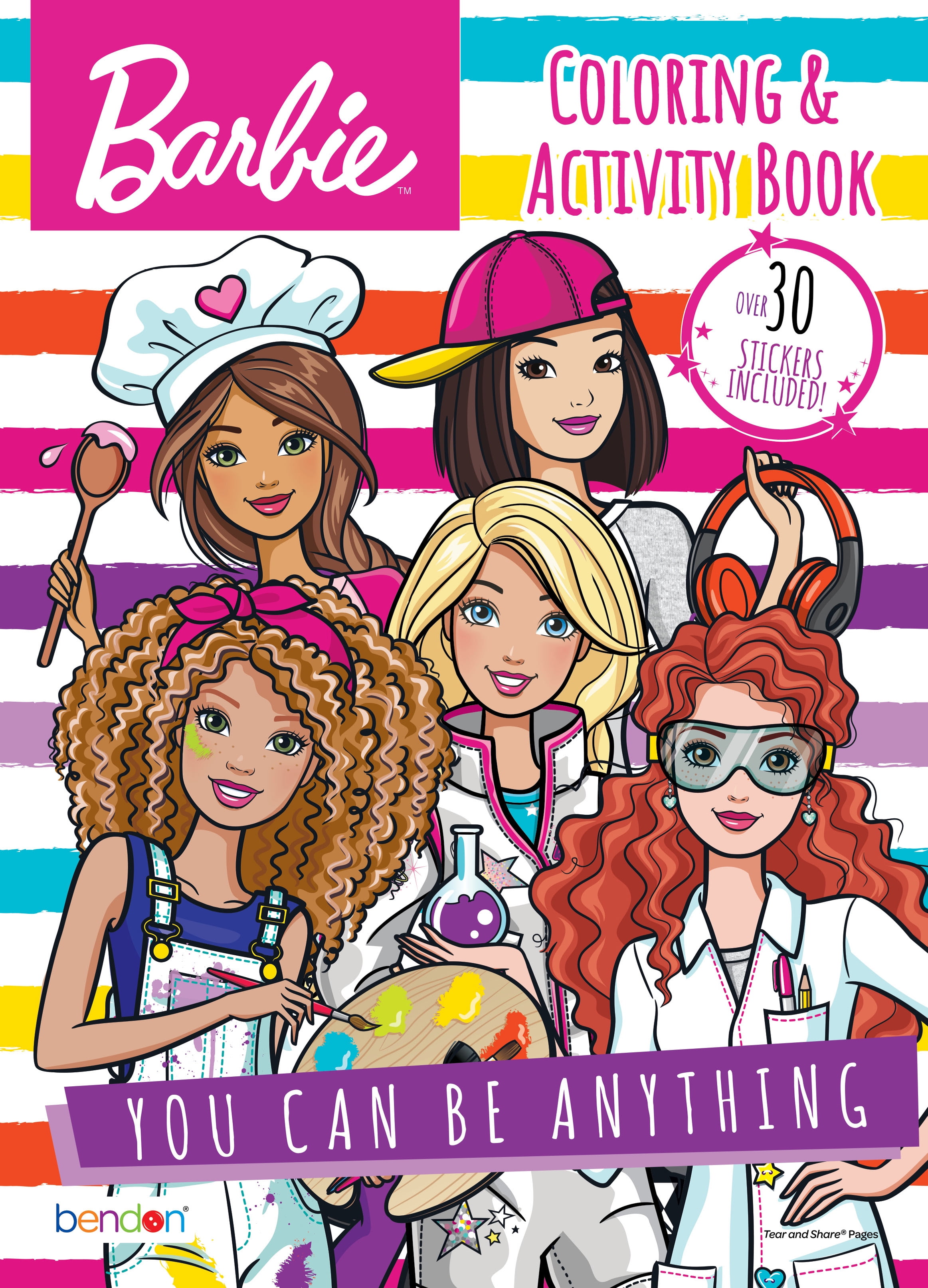 Barbie sticker book sale