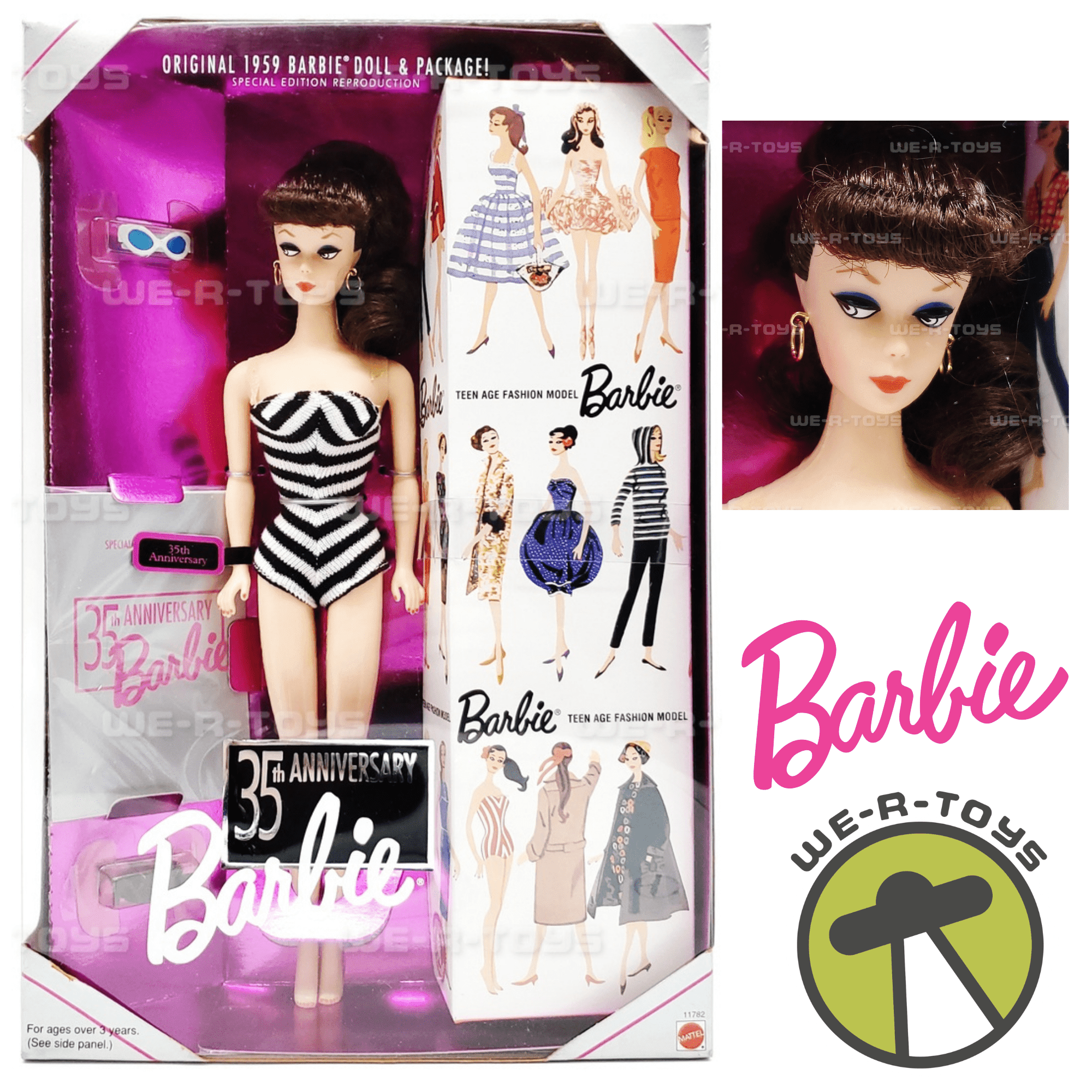 35th ANIVERSARY Barbie オリジナル 1959 未開封 Amazon.com: Barbie 35th Anniversary Special Edition Reproduction