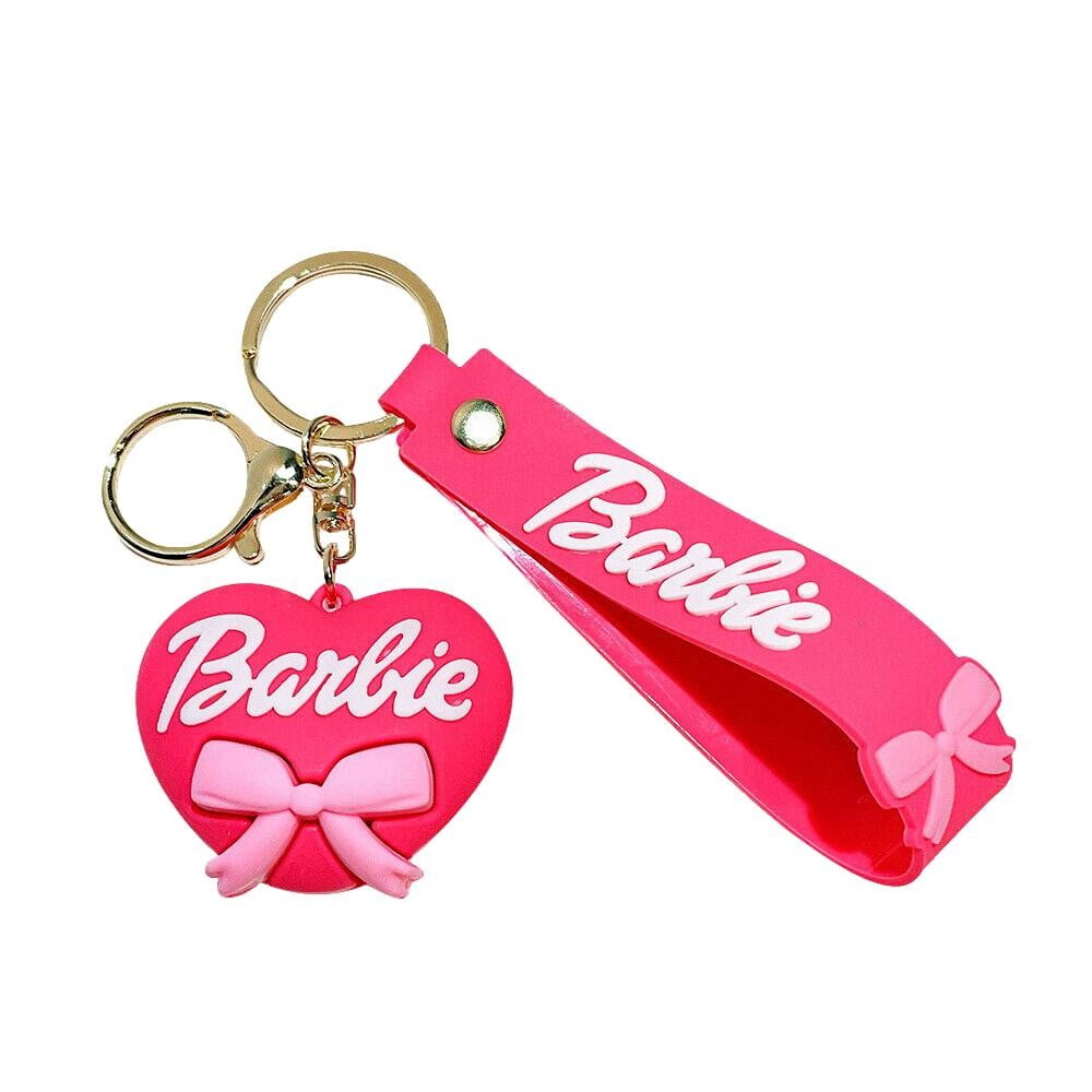 Barbie 3D Silicone Heart Keychain Keyring Walmart