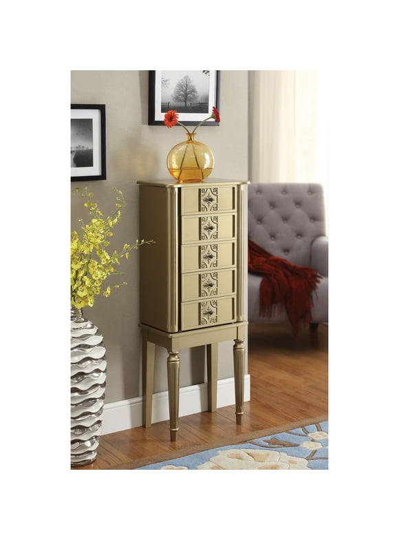 Barbie 4-drawer Jewelry Armoire with Mirror Gold