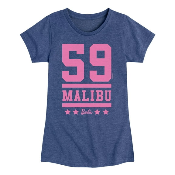 Barbie - 59 Malibu Barbie  - Girls Fitted Short Sleeve Graphic T-Shirt