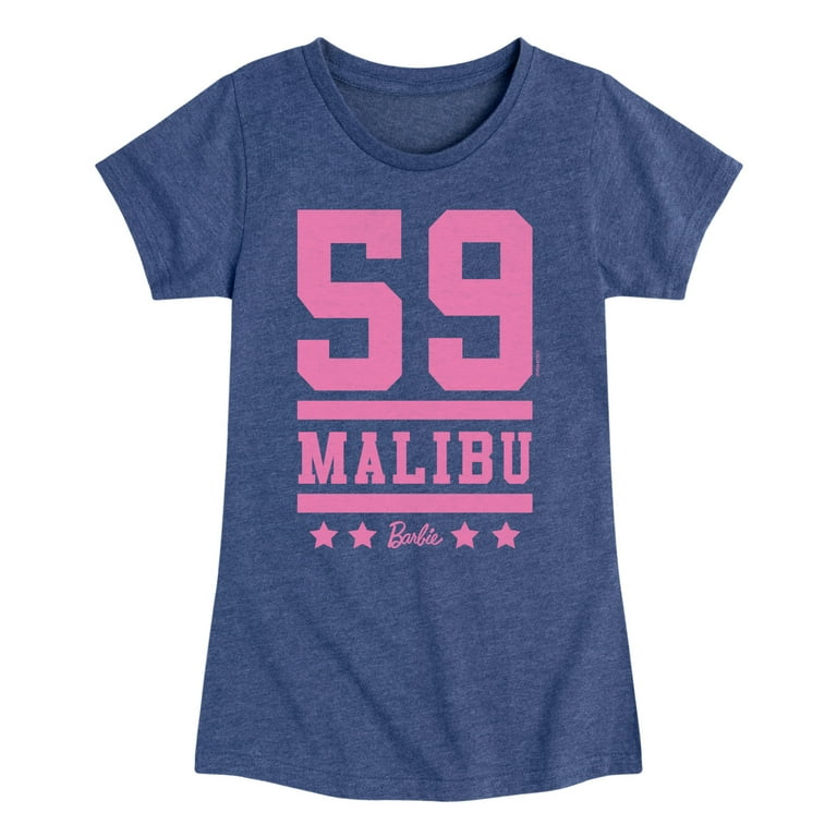 Barbie 59 Malibu Barbie Girls Fitted Short Sleeve Graphic T Shirt