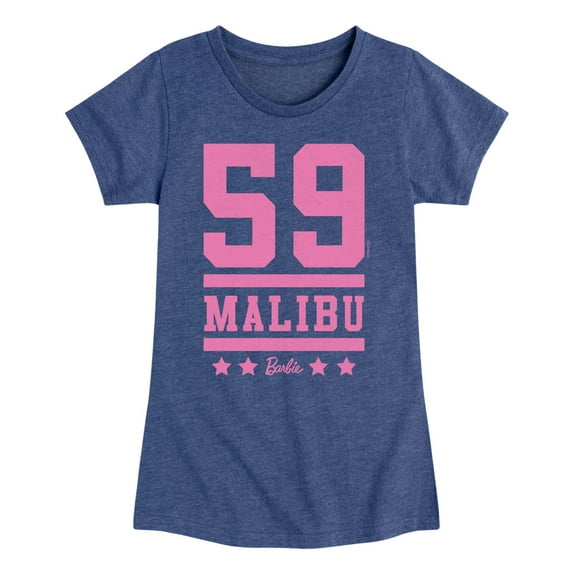 Barbie - 59 Malibu Barbie - Girls Fitted Short Sleeve Graphic T-Shirt