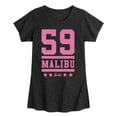 thumbnail image 1 of Barbie - 59 Malibu Barbie  - Girls Fitted Short Sleeve Graphic T-Shirt, 1 of 5