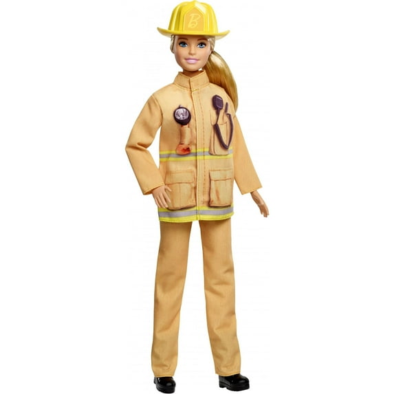 Barbie 60th Anniversary Careers Firefighter Doll with Accessories