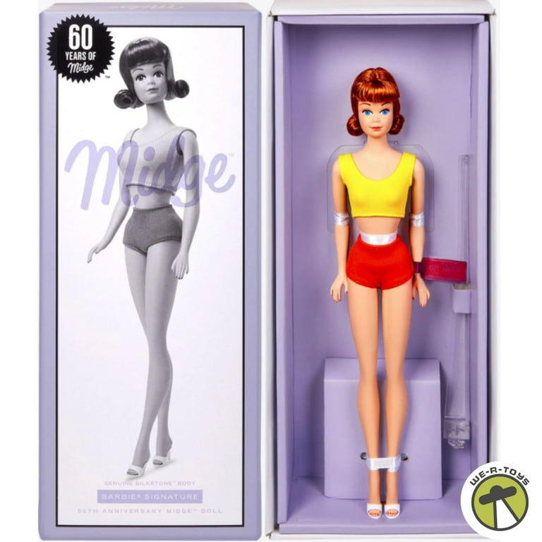 Barbie Collector s Edition 60th Anniversary Midge Doll Vintage Silkstone Body Design Gold Label Adult Collectable Walmart